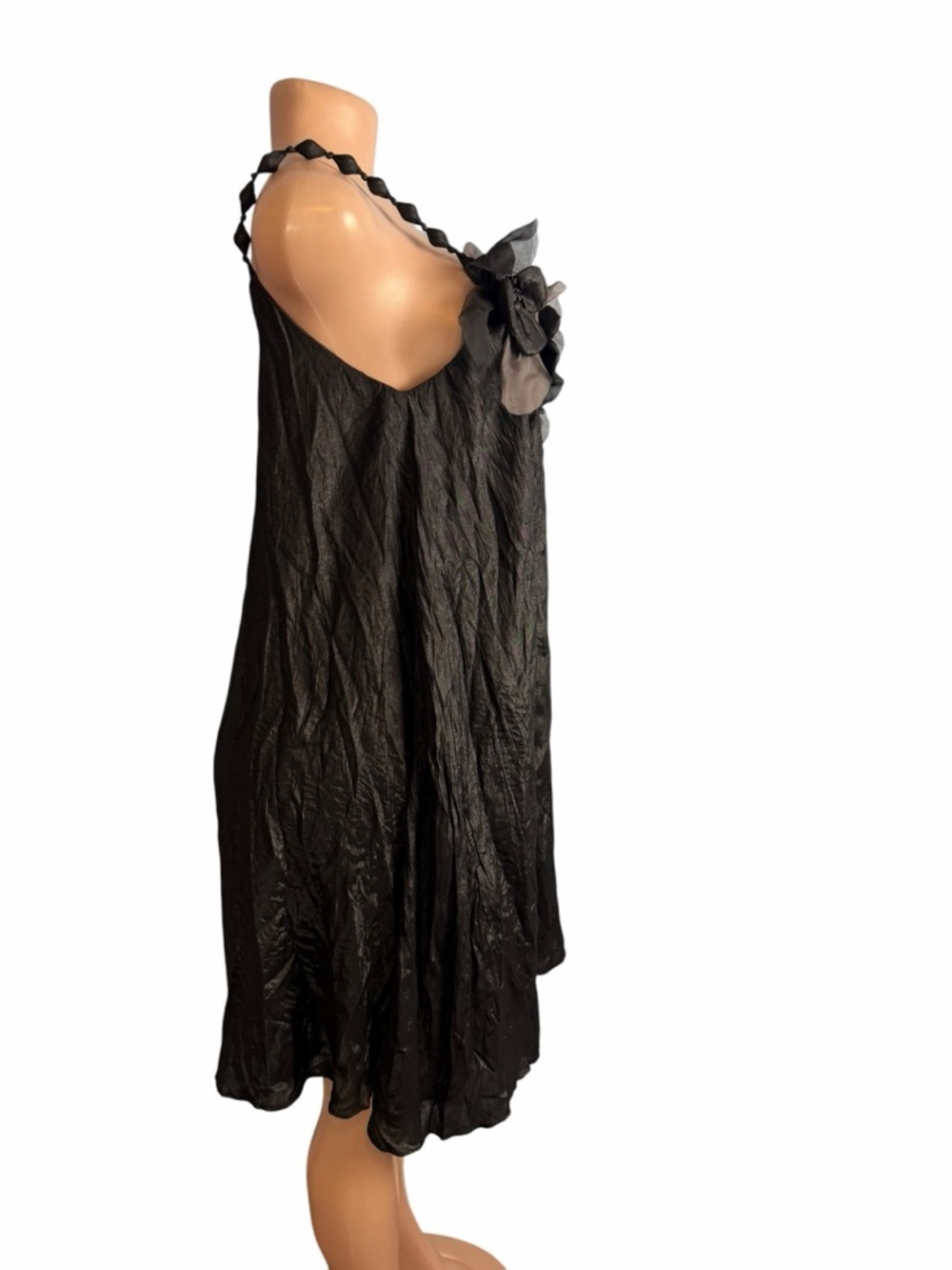 3/$30 ☀️ Anthropologie RYU Babydoll Shift Mini Dress with Floral 3D Appliqué - Picture 7 of 8